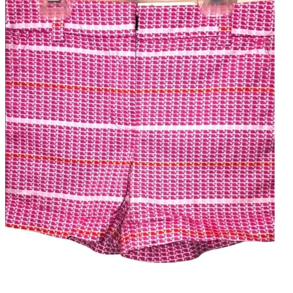 VINEYARD VINES EUC GIRLS SHORTS BOTTOMS SUMMER PREPPY GIRL PINK WHALES SIZE 7
